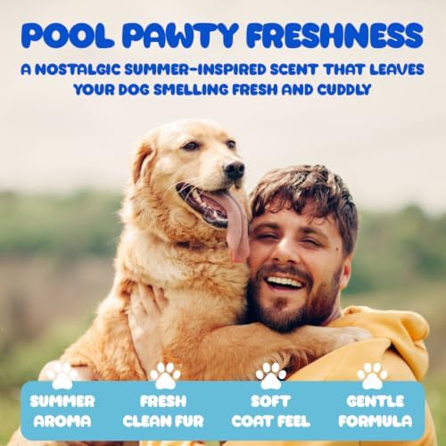 Jax n Daisy it s a Pool Pawty Summer Scent Dog Conditioner Essential Oil Conditioner for Dogs Gentle Dog Hair Cruelty Free Vegan Fur Made in the USA 16oz