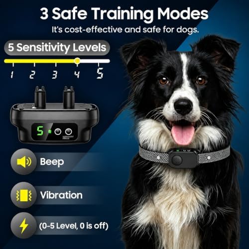 Dog Bark Collar, Automatic Bark Collar for Large Medium Dogs
