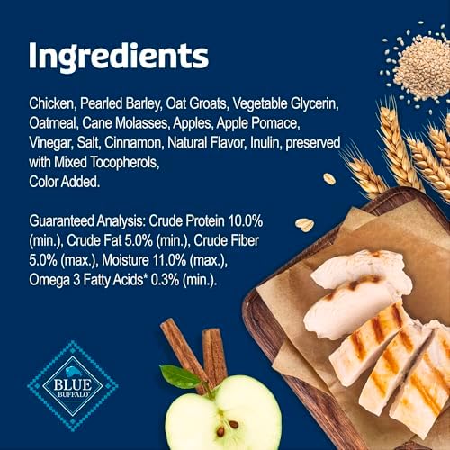 Blue Buffalo Health Bars Chicken & Apples Soft & Chewy Treats, 9 Ounce (Pack of 6)