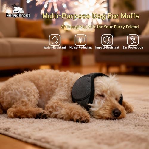 Dog Ear Muffs, Gray, M (Head Size: 14"-19")