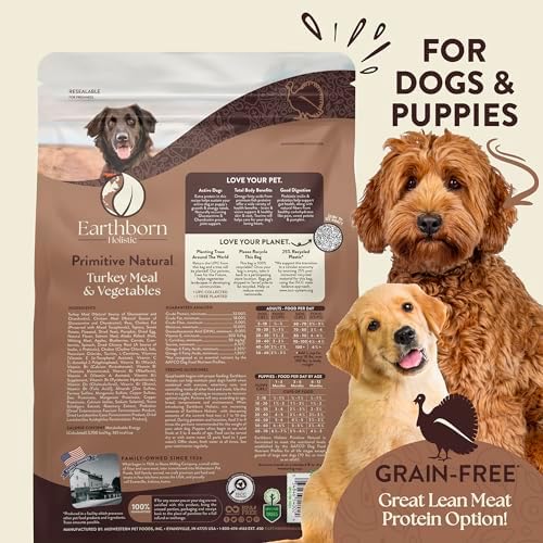 Earthborn Holistic Primitive Natural 4 lb. Turkey Meal & Vegetables Grain-Free Dry Dog Food