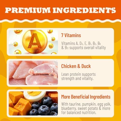 Cat Vitamins Treats with Taurine & Omega-3 13.05oz Chicken Taste