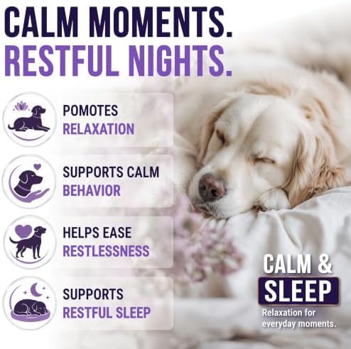 Melatonin for Dogs - 250 Chews - Dog Melatonin Chews for Small & Large Dogs