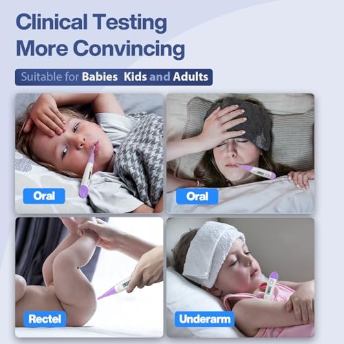 Bundle of Rectal Thermometers, Oral Thermometer for Adults