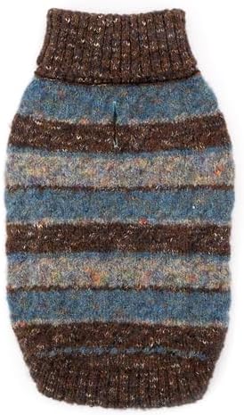 THE WORTHY DOG Sleeveless Pullover Pet Sweater,for Medium Dogs, Blue