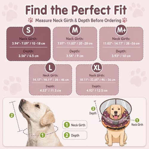 Avont 2-in-1 Dog Cone S Donut Shield