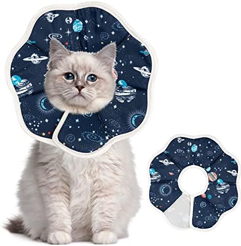 Depets Cat Cone Soft, Adjustable Recovery E-Collar for Pet, Neck Girth 7 in