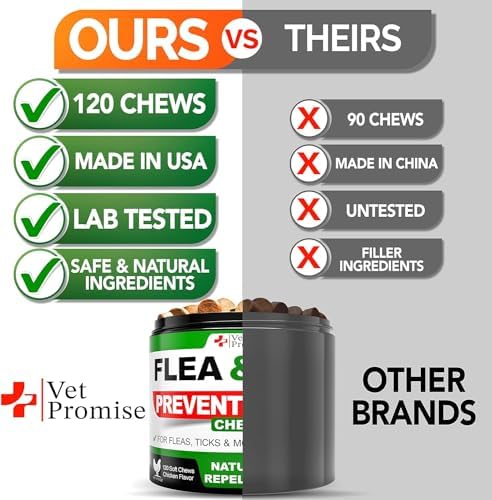 (2 Pack) Flea and Tick Prevention for Dogs Chewables - 240 Ct - Oral Pills