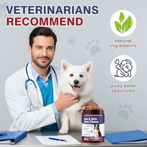 Dog Flea and Tick Support Chewable 200 Chews Natural Soft Chew