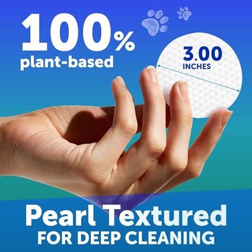 Dog Ear Wipes - 100 Count - Unscented Ear Wipes for Dogs 100% Plant-Based