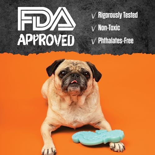 BULLYMAKE Toss N Treat Keg Dog Toy, Treat Dispensing, Tough Rubber Dog Toy