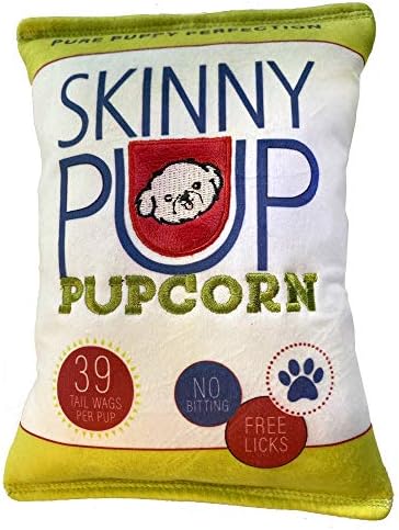 Huxley & Kent Power Plush Squeaky Dog Toy, Skinny Pup, Large