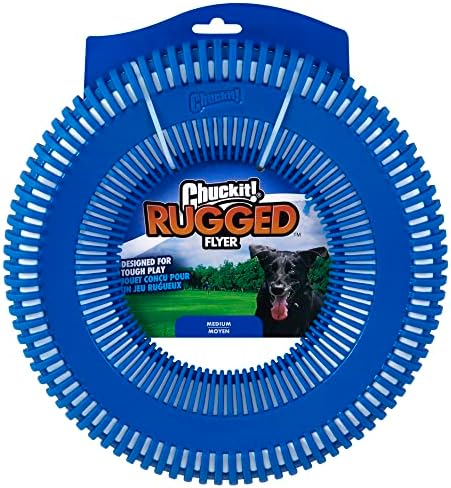 Chuckit! Rugged Flyer Dog Toy, Medium, Assorted Colors,Medium (Pack of 12)