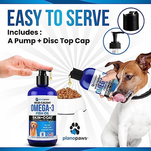 Omega 3 Fish Oil for Dogs - Supports Shedding and Itching, Skin and Coat