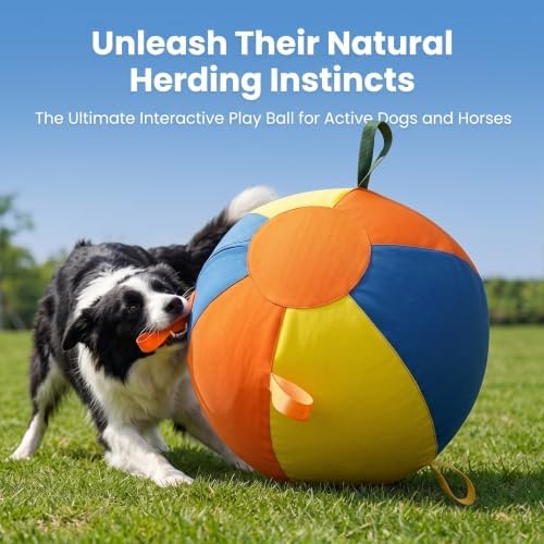 Herding Ball For Dogs Large Inflatable Outdoor Play Toy (45*25*45cm)