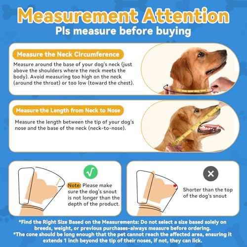 Dog Cone Collar for Large Medium Dogs, Soft Cone for dogs to Stop Licking