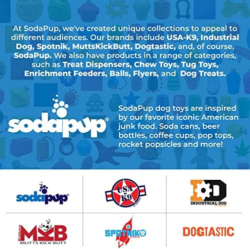 SodaPup Tulip eMat – Durable Enrichment Feeder Made in USA from Non-Toxic, Pet-Safe, Food Safe Rubber for Mental Stimulation, Avoiding Overfeeding, Fresh Breath, Digestive Health, Calming, & More