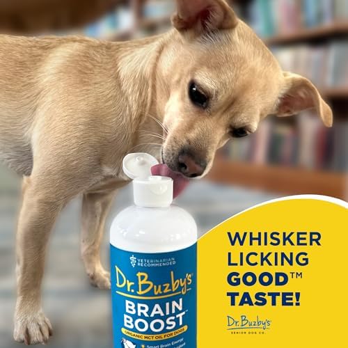 Dr. Buzby’s Brain Boost - Organic MCT Oil for Dogs, Dog Dementia Supplement