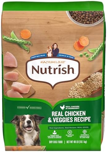 Nutrish Dry Dog Food, Real Chicken & Veggies, 40 lb. Bag (Rachael Ray)