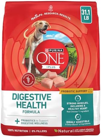 Purina ONE Plus Digestive Health Dry Dog Food, Chicken, 31.1 lb Bag