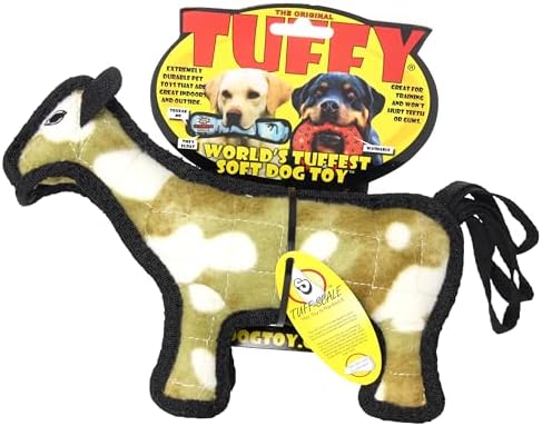 TUFFY® : 2 Pack Jr Horse Dog Toy: Ultra Durable Plush Toy with Multiple Layers & Reinforced Seams, Washable and Floats, Original Construction