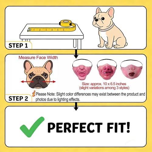 MATIHAY Funny Dog Mask for Medium Dogs, Latex Pet Face Costume for Puppy Dress Up Holiday Party Photo Props (Pig Nose)