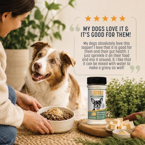Flavors Probiotics + Dog Food Topper, White Cheddar Recipe, 3.1 oz, 2 Pack