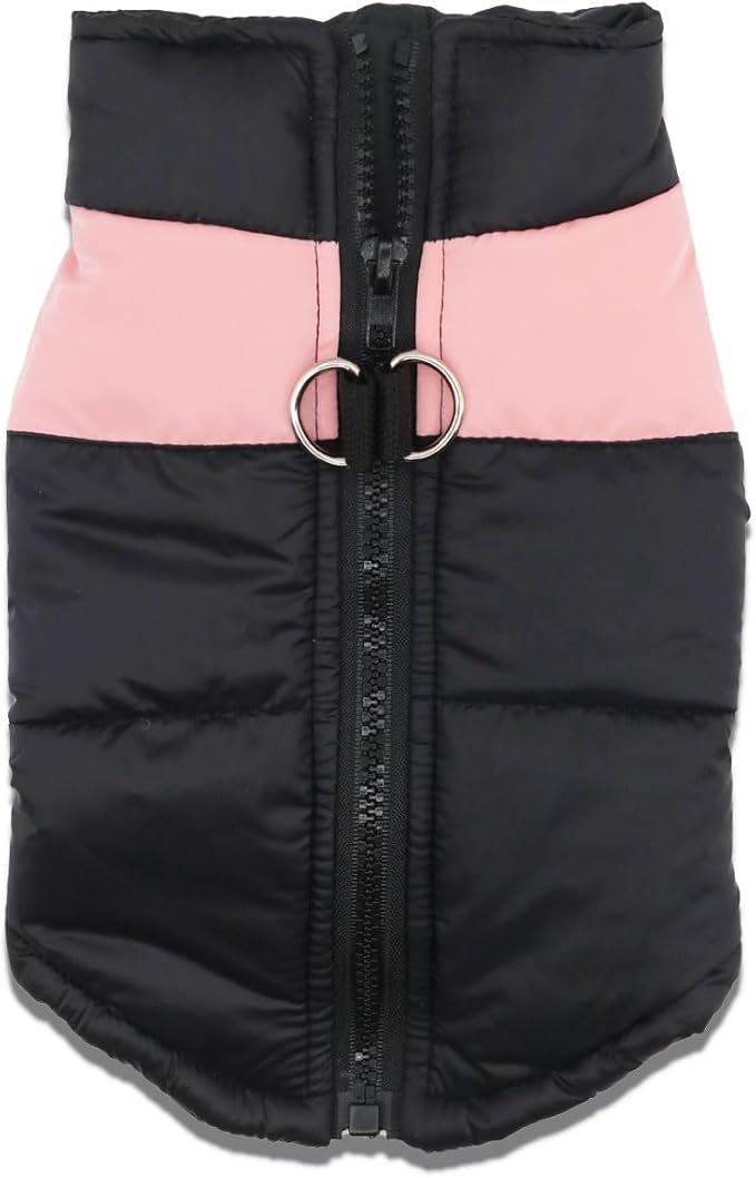 Small Dog Coats Warm Winter Jackets for Small Medium Dogs Puppy Cold Weather Coat Pet Clothes, Pink, Small