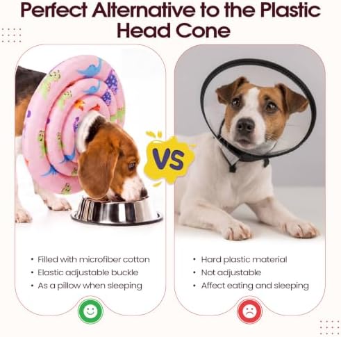 IDOMIK Soft Dog Cone After Surgery, Waterproof Dog Recovery Collar