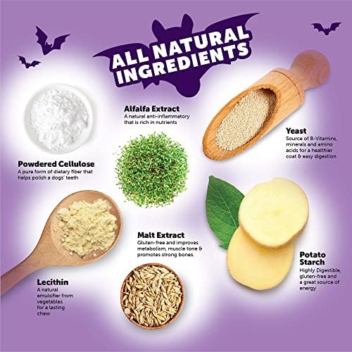 Wellness WHIMZEES Fall Natural Dog Dental Treat, Autumn Halloween Seasonal Gift, Chews, Freshens Breath, Medium Size, 6.3 oz Bag, 6 Count