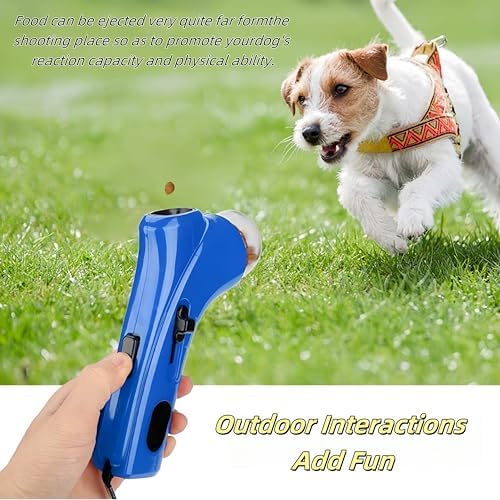 Cat Treat Launcher Gun – Interactive Pet Treat Shooter for Cats & Dogs, Handheld Cat Treat Dispenser, Pet Snack Catapult, Dog Food Launcher Toy for Training & Play (Green)