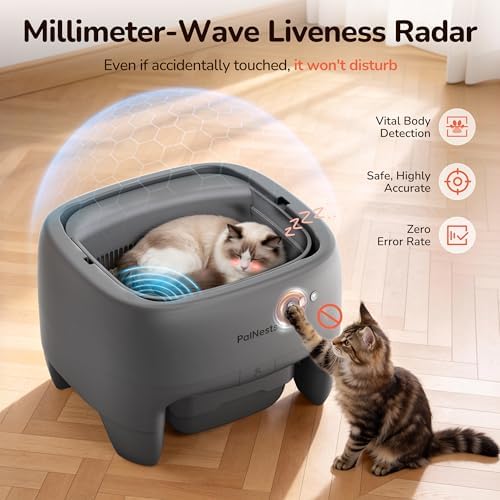 Self-Cleaning Litter Box 18-Day Capacity for Multi-Cat Homes