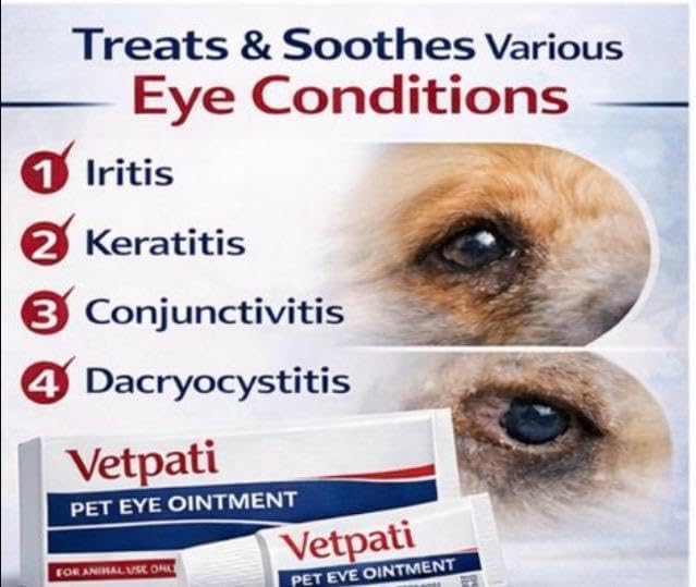 VETPATI Pet Eye Health for Dogs, Cats, Cattle, Sheep, Horses, Birds and Puppies, Kitten (1 Pack)