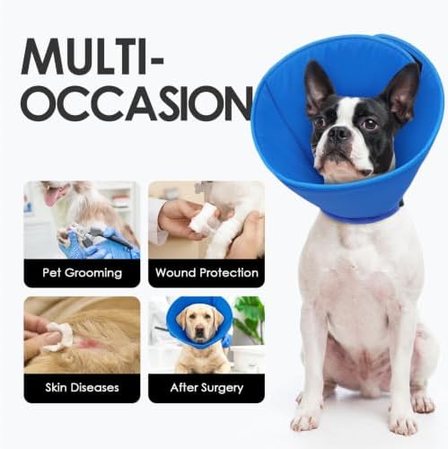 AOFITEE Soft Cone for Large Dogs, Adjustable Dog Cones to Stop Licking
