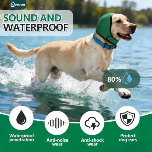 Dog Ear Covers & No Shake Ear Wraps for Hematoma,Grooming,Drying