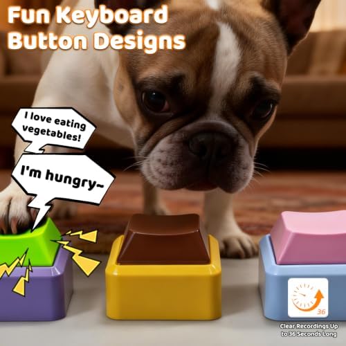 3 Pack Voice Recording Button, Dog Buttons for Communication