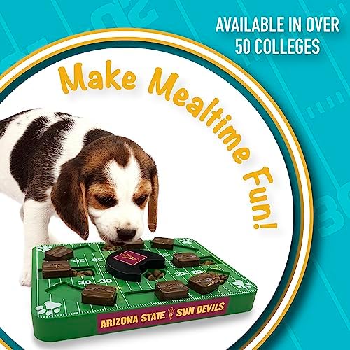 Pets First NCAA Arizona State Sun Devils Puzzle Toy, Puzzle Treat Dog Toy, Interactive Dog Treat Toy, Dog Puzzle Feeding Slow Toy