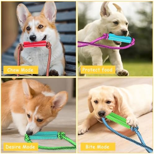 Interactive Dog Toys，Crate Training Aids for Puppies，Purple