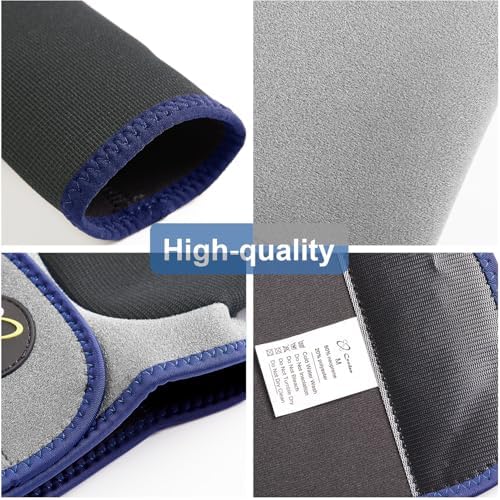 Coodeo Dog Recovery Suit, Cone Collar Alternative, Abrasion Resistant Dog Recovery Sleeve, Washable 2.5mm Thick and Waterproof, Pet Wounds Prevent Licking, Bite, Keep Dry（Grey，L