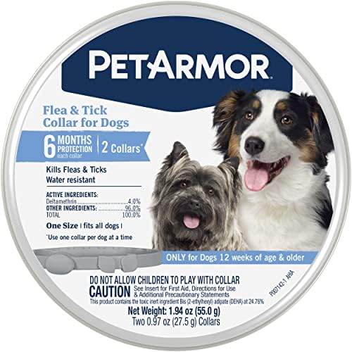 PetArmor Flea & Tick Collar Dogs, 12-Month Protection, 2-Pack