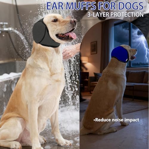 Dog Ear Cover & No Shake Ear Wraps for Hematoma,Bathing,Grooming