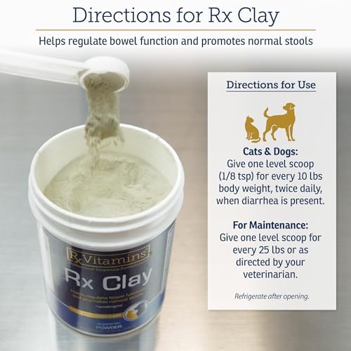 Rx Vitamins Rx Edible Clay Powder - Anti Diarrhea for Dogs & Cats - 3.52 oz