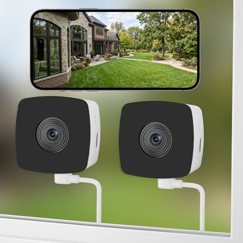 blurams 2K Window/Indoor Cameras for Home Security 2Pack