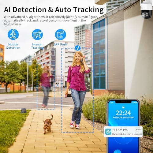 VSTARCAM Outdoor Waterproof PT Network Camera, 1080P Wired Cameras for Home Secuirty Camera with Bluetooth Connection, Color Night Vision, Motion Detection & Tracking,Light & Siren Alarm, SD/Cloud 03