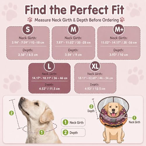Avont 2-in-1 Dog Cone L Donut Shield