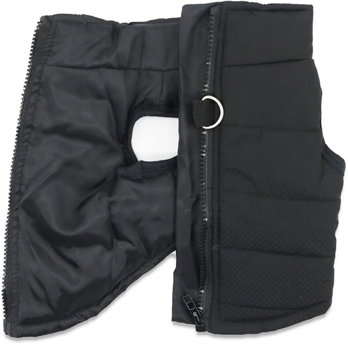Dog Coats Warm Winter Dogs Jacket Pet Jackets Puppy Cold Weather Coat Pet Clothes for Small Dogs, Black, Small