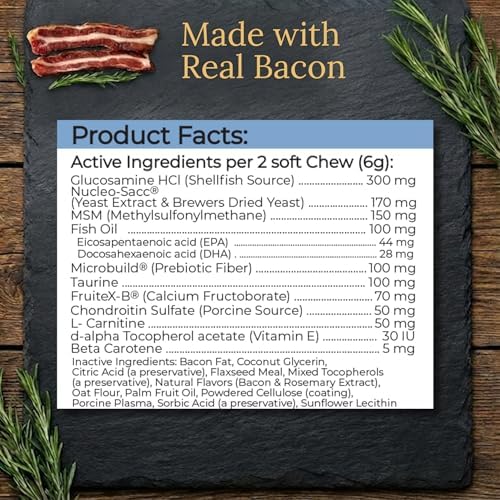 Beagle Multivitamins, 90 Count, Made in the USA with Real Bacon