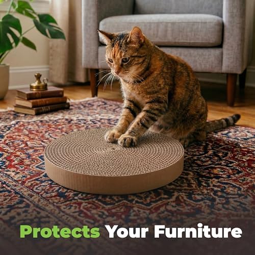Catify Spin n' Scratch Cat Scratch Pad Refill - Round, 3-Pack