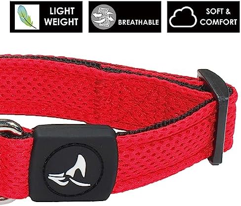 Kruz Dog Collar for Large Dogs (Width- 1.5", Neck - 20.5"-31.5") Adjustable Pet Neck Band with Comfortable Soft Padding, Lifetime Durability, Heavy-Duty O-Ring (Amethyst, X-Large)