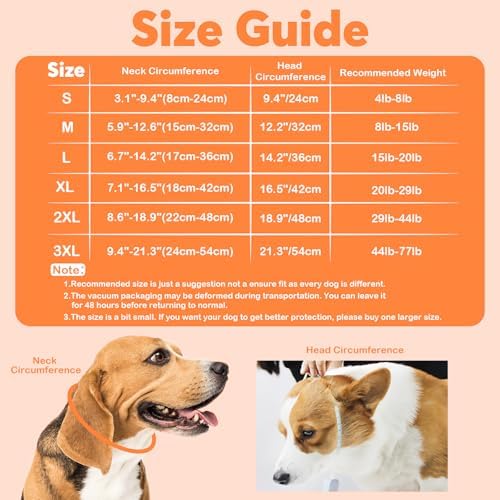 IDOMIK Dog Recovery Collar, Waterproof Soft Dog Cone After Surgery